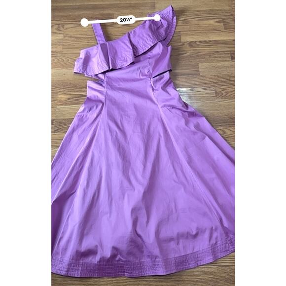 Veronica Beard lavender  Beilla Ruffled-Sleeve Midi-Dress size 10/ Medium - Picture 6 of 16